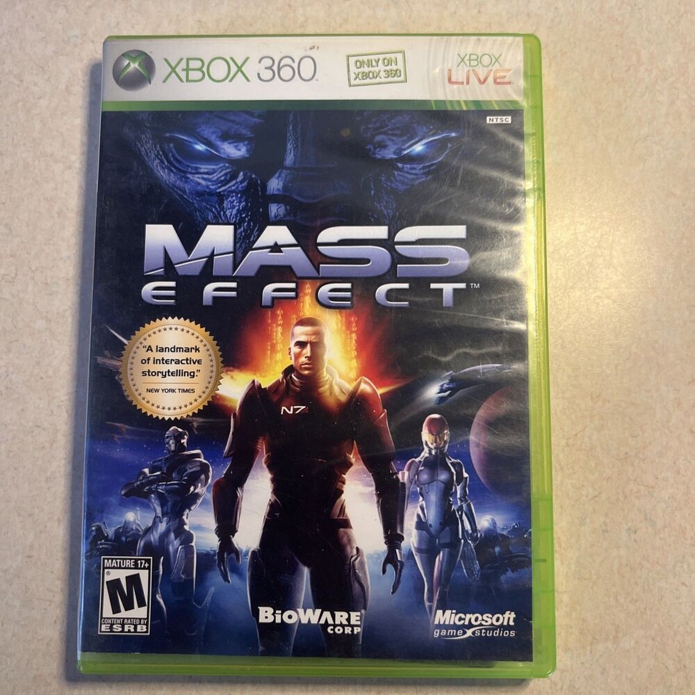 Mass Effect (Microsoft Xbox 360, 2007) Complete with Manual
